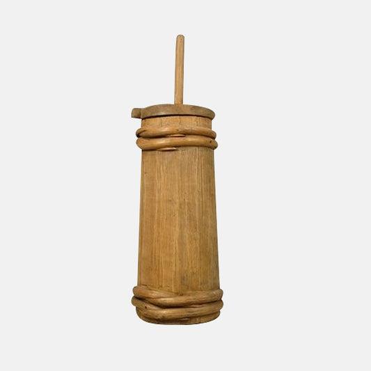 wooden churn with plunger