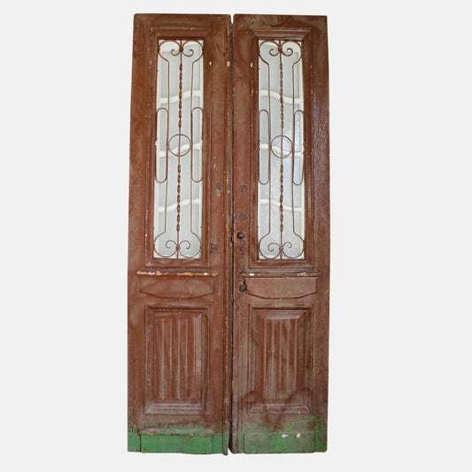 Vintage Solid Wood & Iron Doors #12