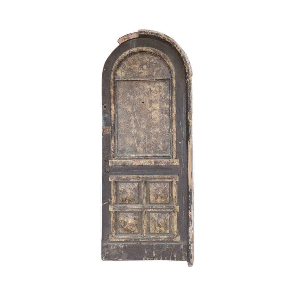 Vintage Solid Wood Arched Door #4